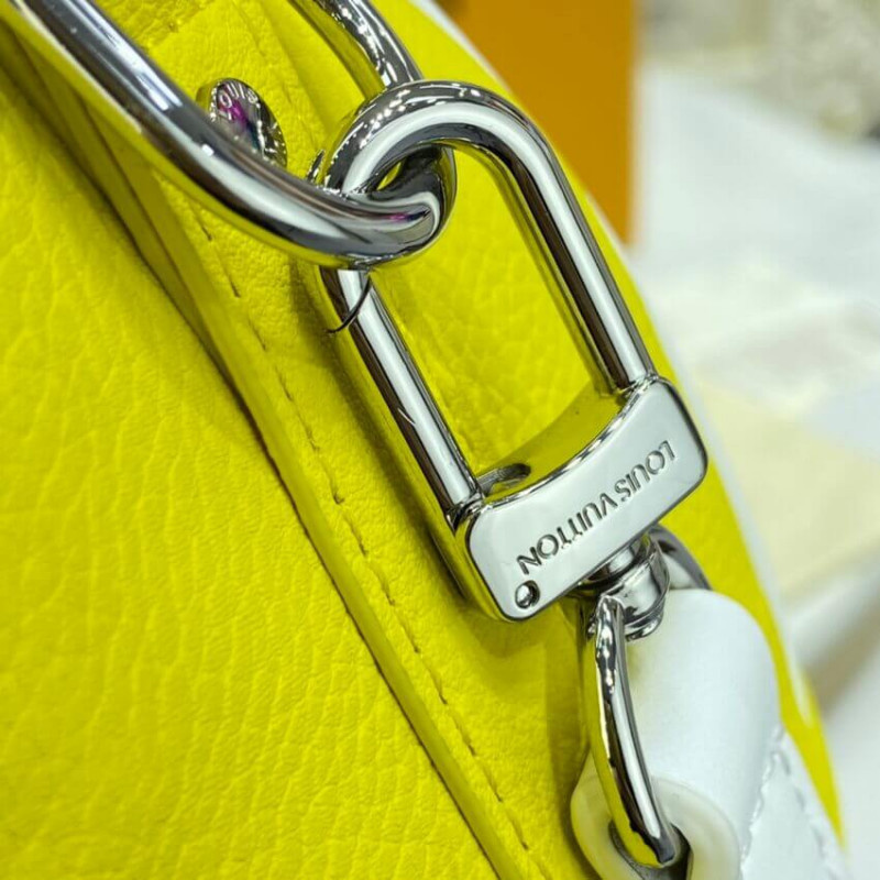 Authenticated Used Louis Vuitton Keepall XS M80842 Leather Yellow