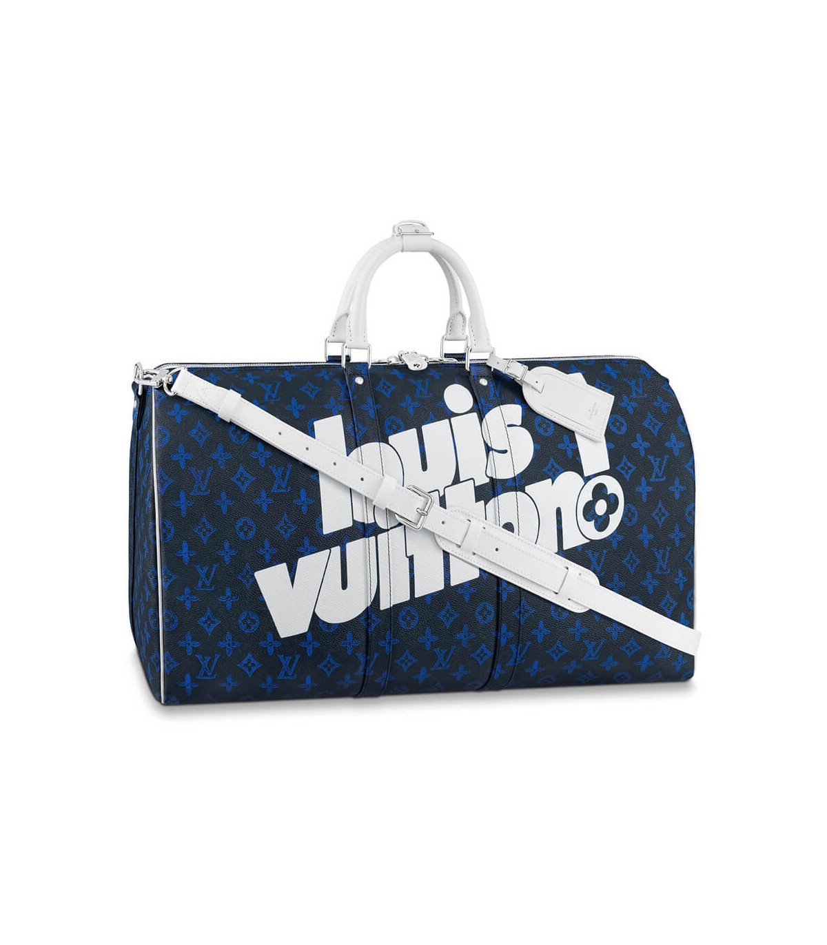 Louis Vuitton Blue Vintage Monogram Canvas Everyday LV Keepall