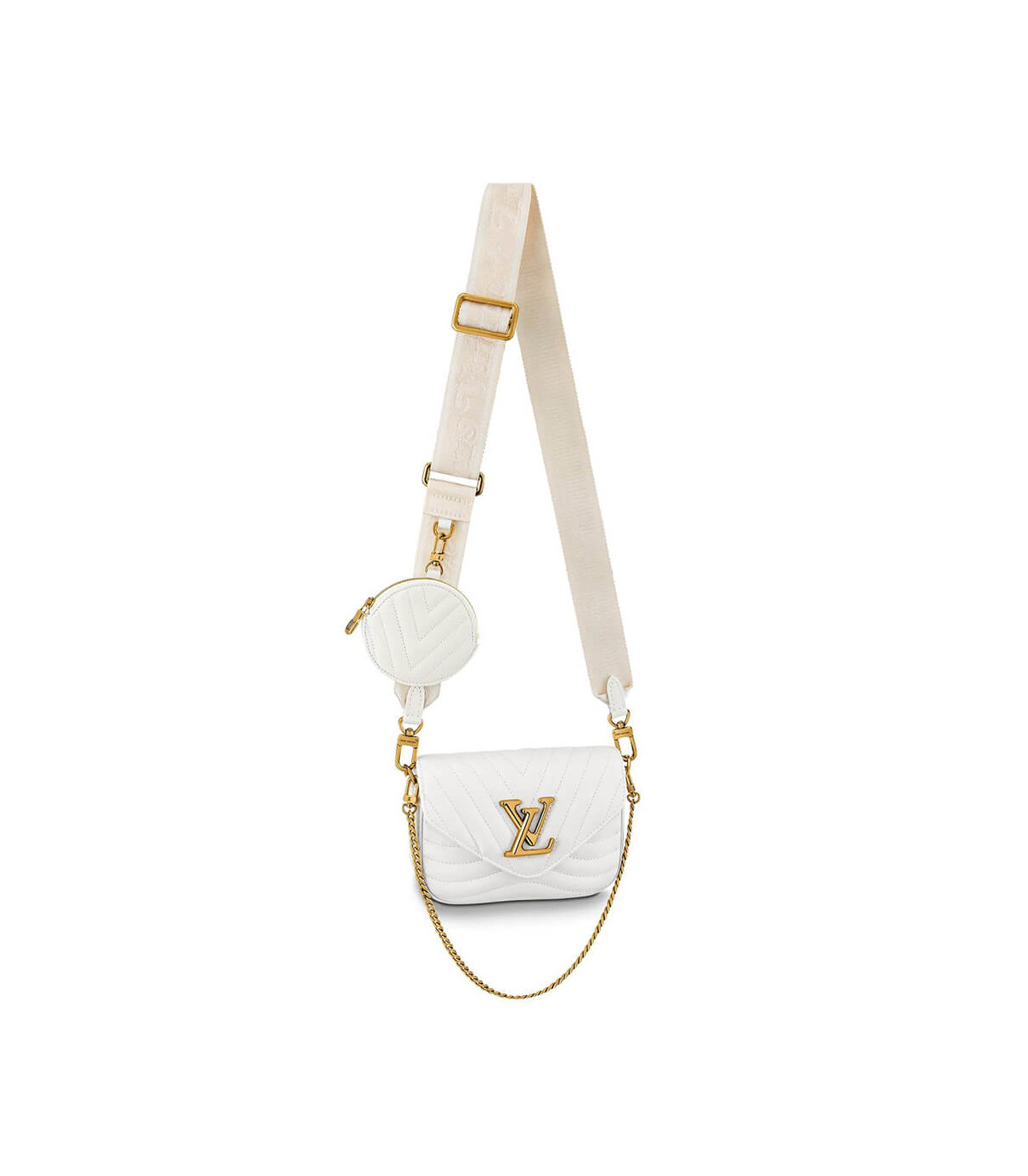 Louis Vuitton New Wave Multi-Pochette White