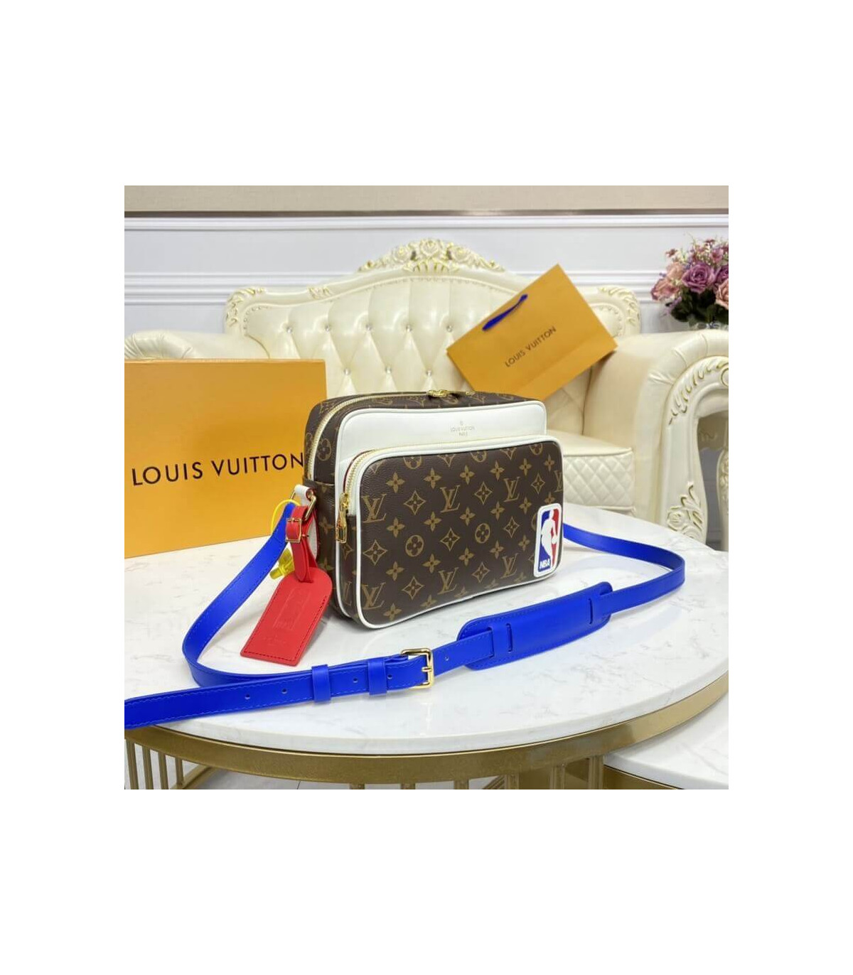 Replica Louis Vuitton LV x NBA Nil Messenger Bag M45583