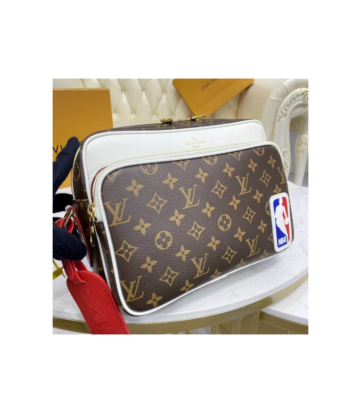 Louis Vuitton LV x NBA Nil Messenger Bag Monogram Antarctica Canvas at  1stDibs  louis vuitton nba messenger bag, louis vuitton x nba nil messenger,  lv nba messenger bag