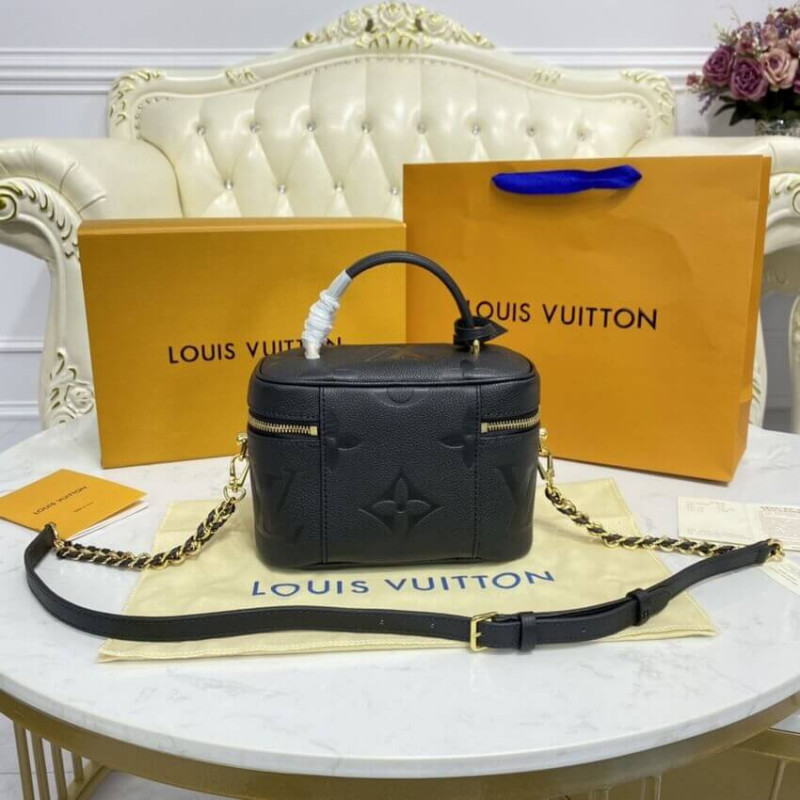 Louis Vuitton Monogram Empreinte Leather Vanity PM Black